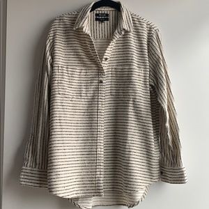 Madewell flannel oversized ex-boyfriend shirt